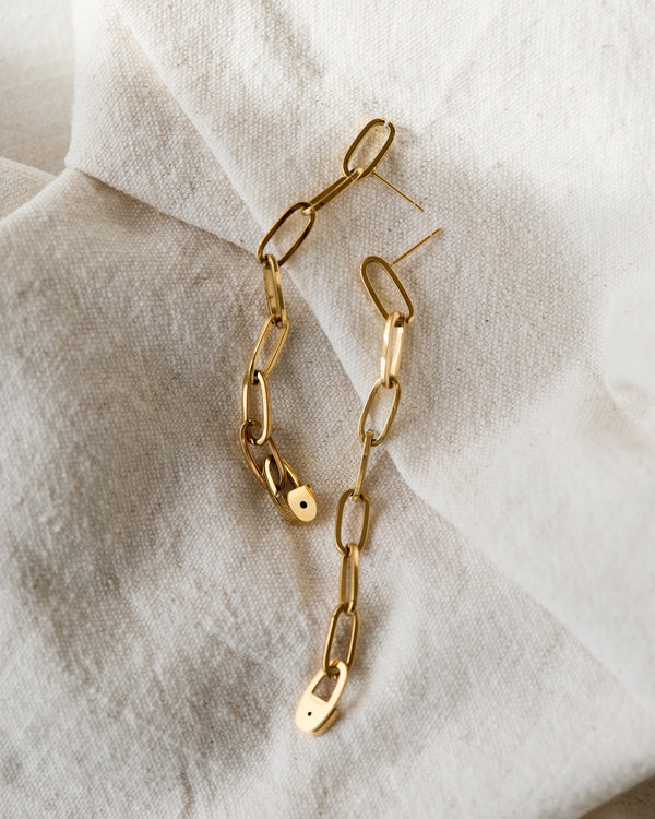 Hoop Paperclip Earrings