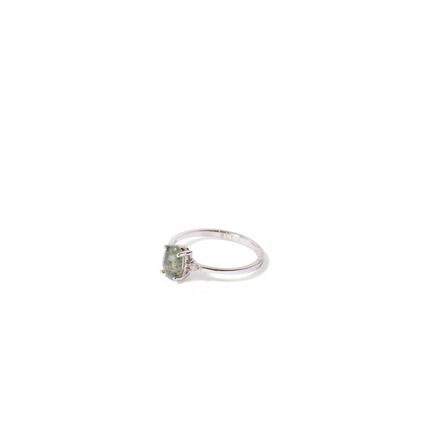 Green Moss Agate Ring