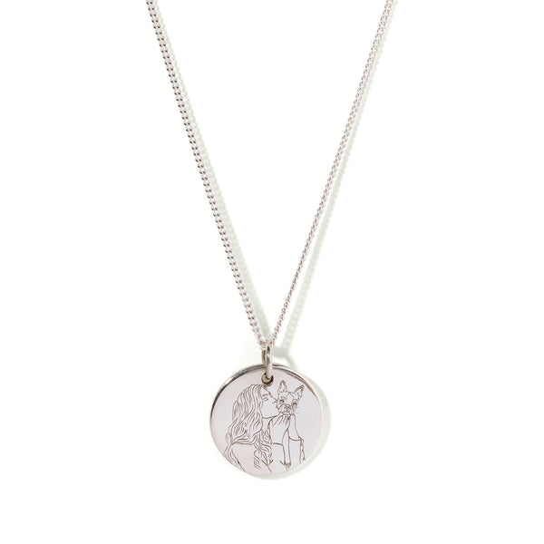 Round Illustration Necklace